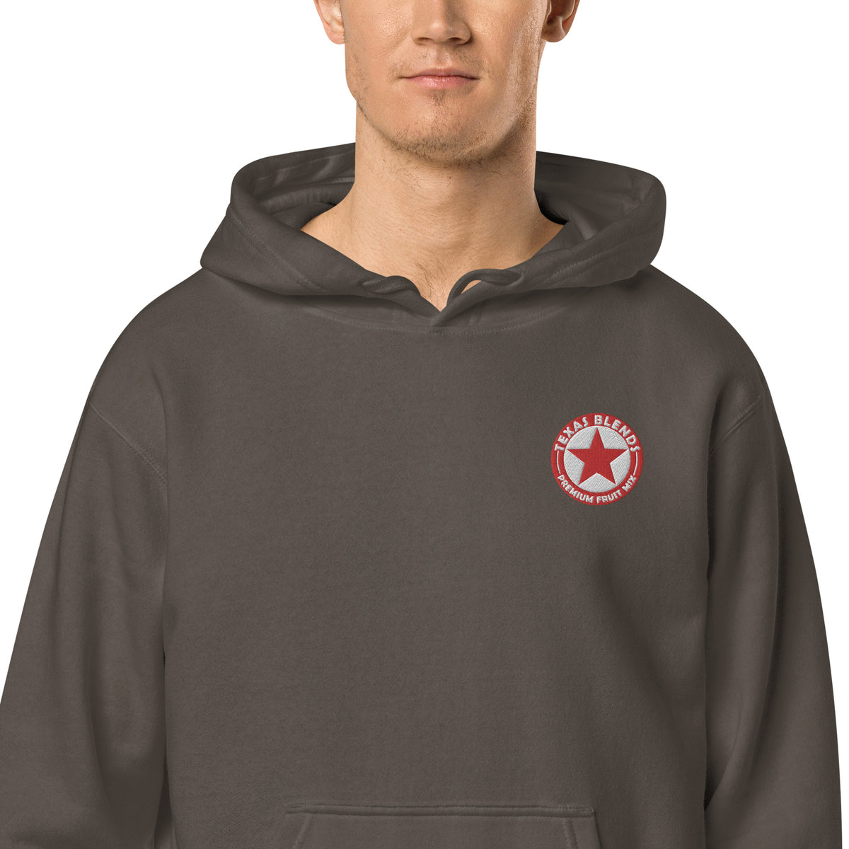 Texas Blends Red Logo Unisex pigment-dyed hoodie