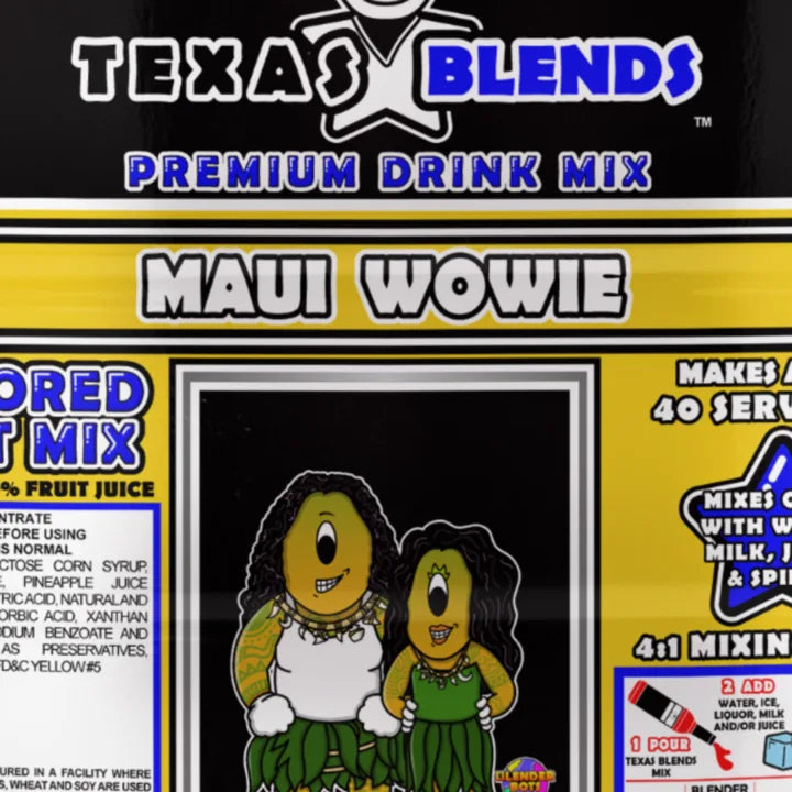 Maui Wow bottle with its real label